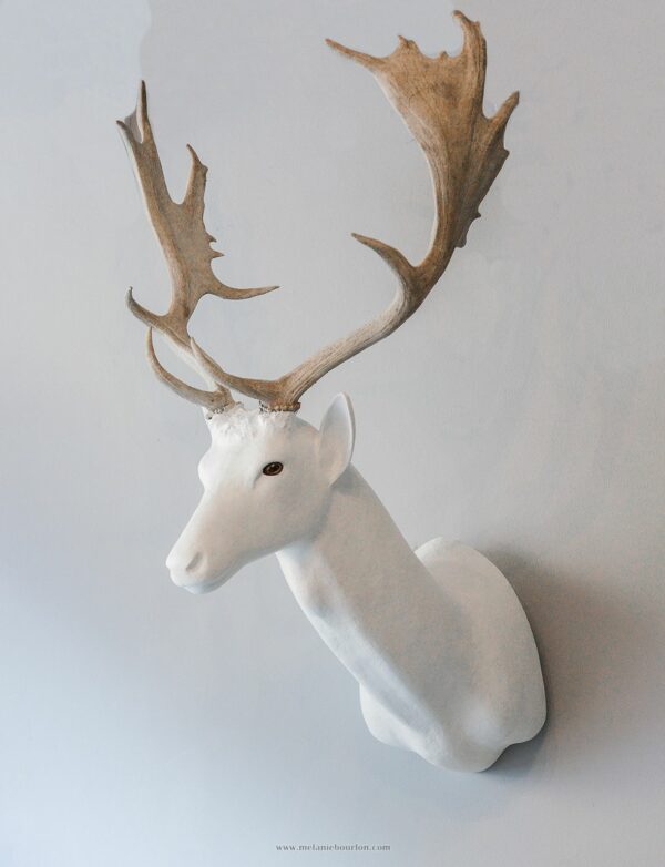 Daim- Sculpture en papier de Mélanie Bourlon - 38 Le Avenières - Isère - Rhône-Alpes - France - Photo : Anthony Cottarel