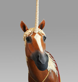 Licorne- Sculpture en papier de Mélanie Bourlon - 38 Le Avenières - Isère - Rhône-Alpes - France - Photo : Anthony Cottarel