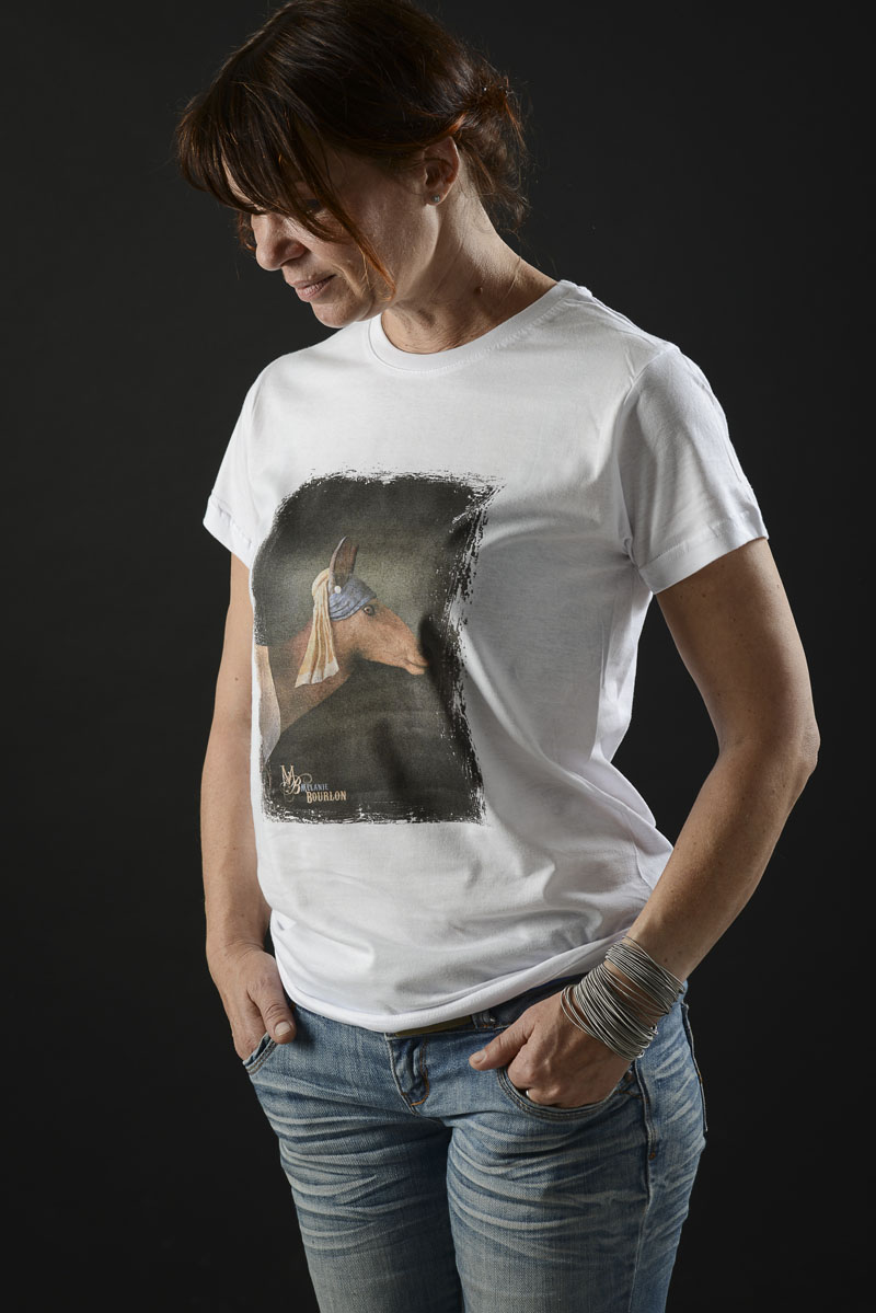 T-Shirt Biche à la Perle | Mélanie Bourlon | Boutique en ligne
