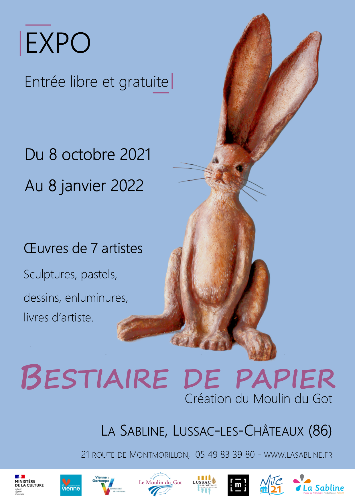 Mélanie Bourlon, Exposition Lussac les Châteaux affiche