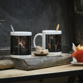 Mug Ours brun- Mélanie Bourlon, sculpture papier mâché, décoration