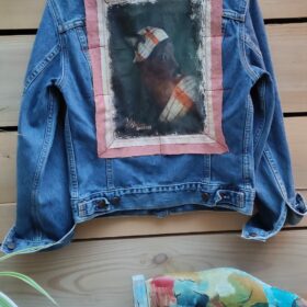 Mélanie Bourlon Veste Jean vintage "La Belle Odalisque" 1
