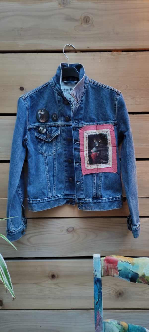 Mélanie Bourlon, veste jean vintage, souricette