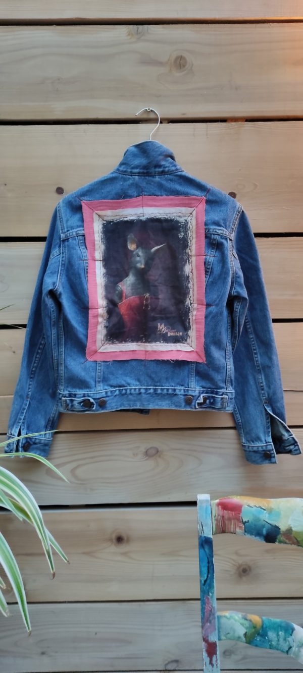 Mélanie Bourlon, veste jean vintage, souricette