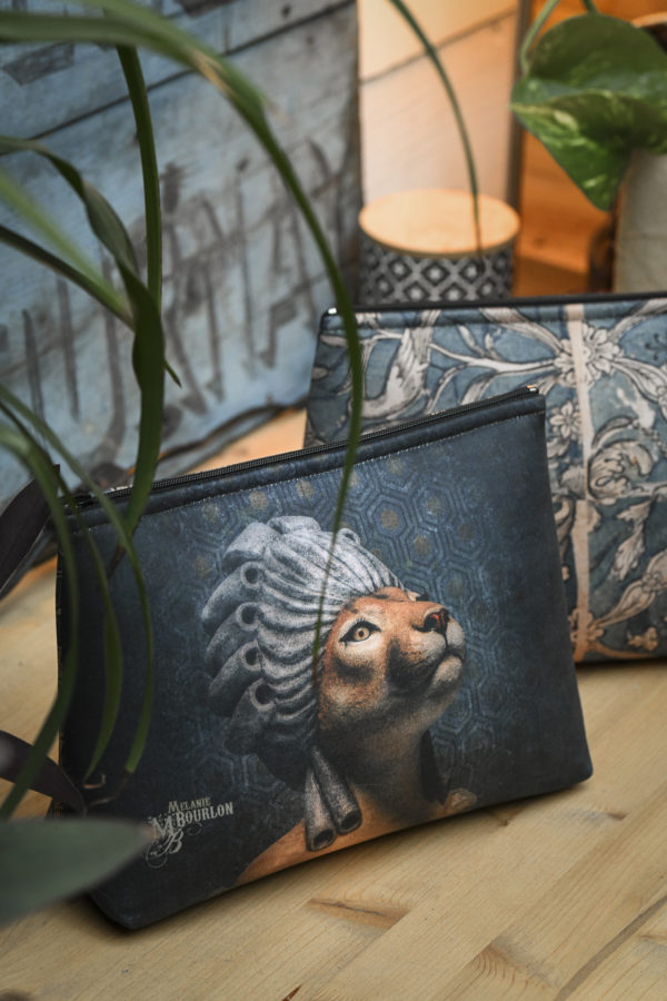 Trousse Dame Puma - Mélanie Bourlon sculptures papier mâché