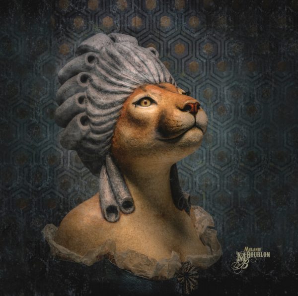 Coussin Dame Puma - Mélanie Bourlon, sculpture papier mâché, décoration