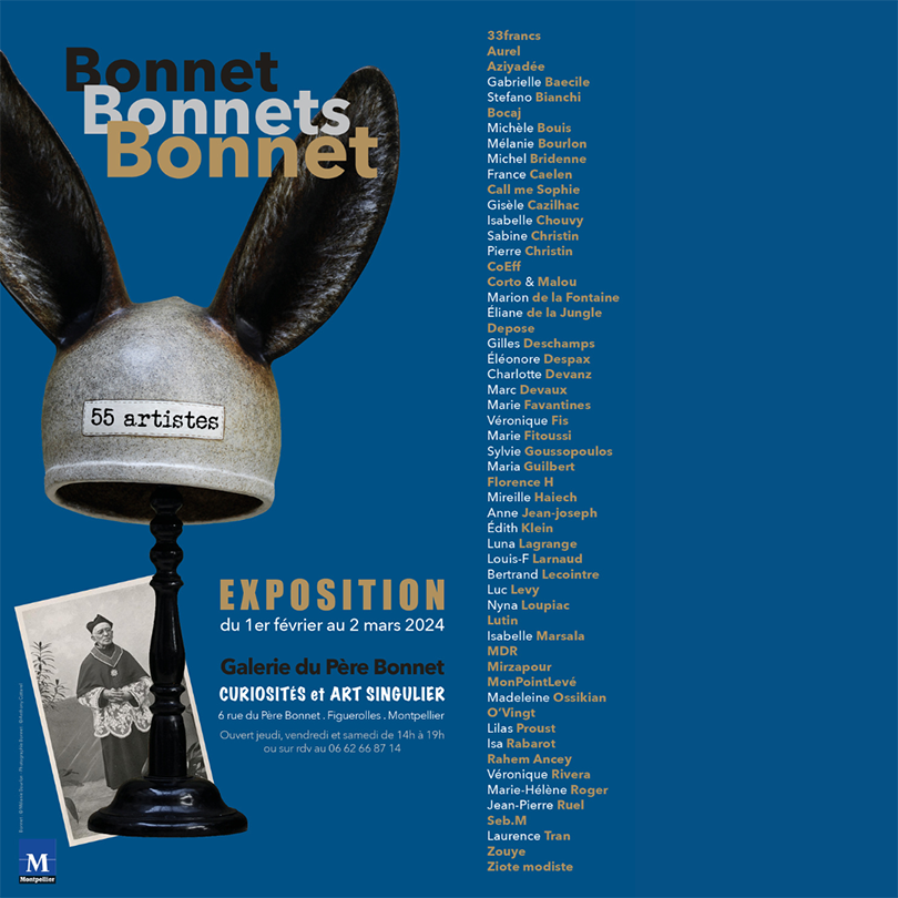 Affiche carrée Bonnet expo
