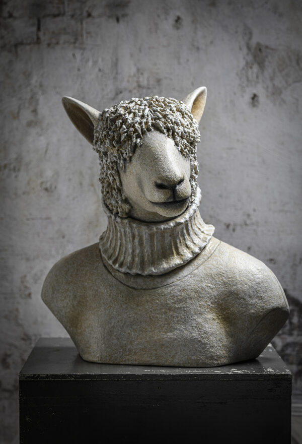 Mouton sculpture papier mâché pour Saint-Junien - par Mélanie Bourlon 5