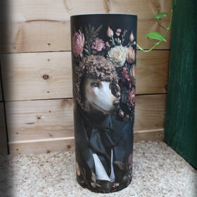 Lampe Caniche femme d'orchestre - Hauteur 54 cm