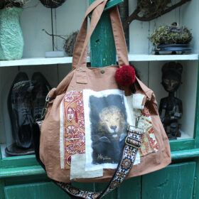 Sac rose Lion n°22 Devant