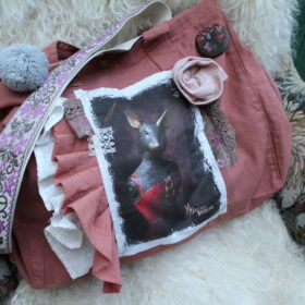 Sac rose Souris n°24 face