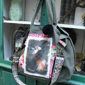 Sac vert Belle Odalisque n°26 côté