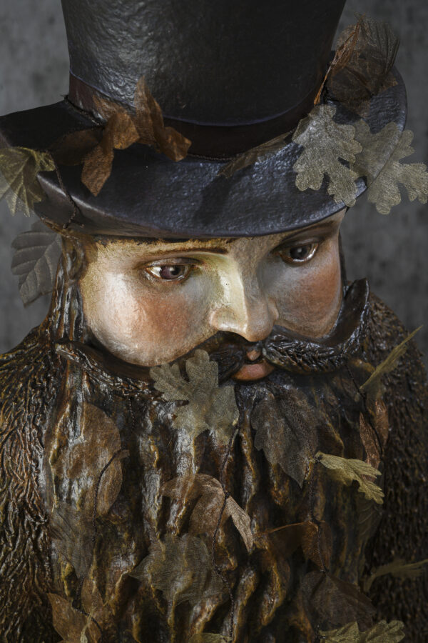 Mélanie Bourlon sculpture Sieur Ours des bois en papier