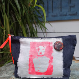 Pochette en jean - Jack Russel - T005– M -melanie bourlon