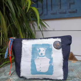 Pochette en jean - Jack Russel - T008– M -melanie bourlon