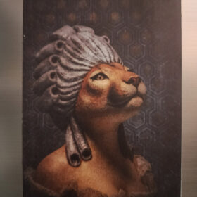 Magnet Dame Puma- melanie bourlon - papier mache