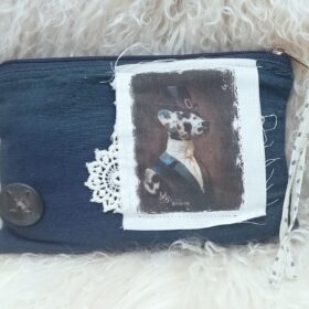 Trousse bleue dalmatienne T028 melanie bourlon