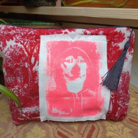 Pochette motifs paysage - Loup -T042 - M melanie bourlon