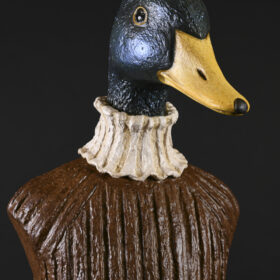 Col vert en pied papier mâché Mélanie Bourlon