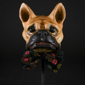 Portrait de bulldog papier mâché Melanie